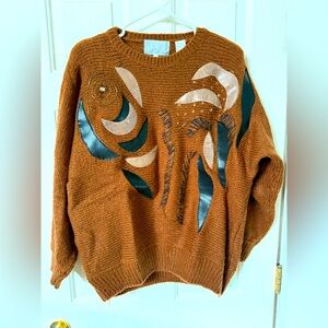 Funky Boho Brown Sweater